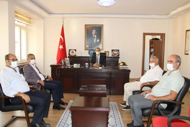 Başkan Kaplan’dan Kaymakam Tepeli’ye ziyaret
