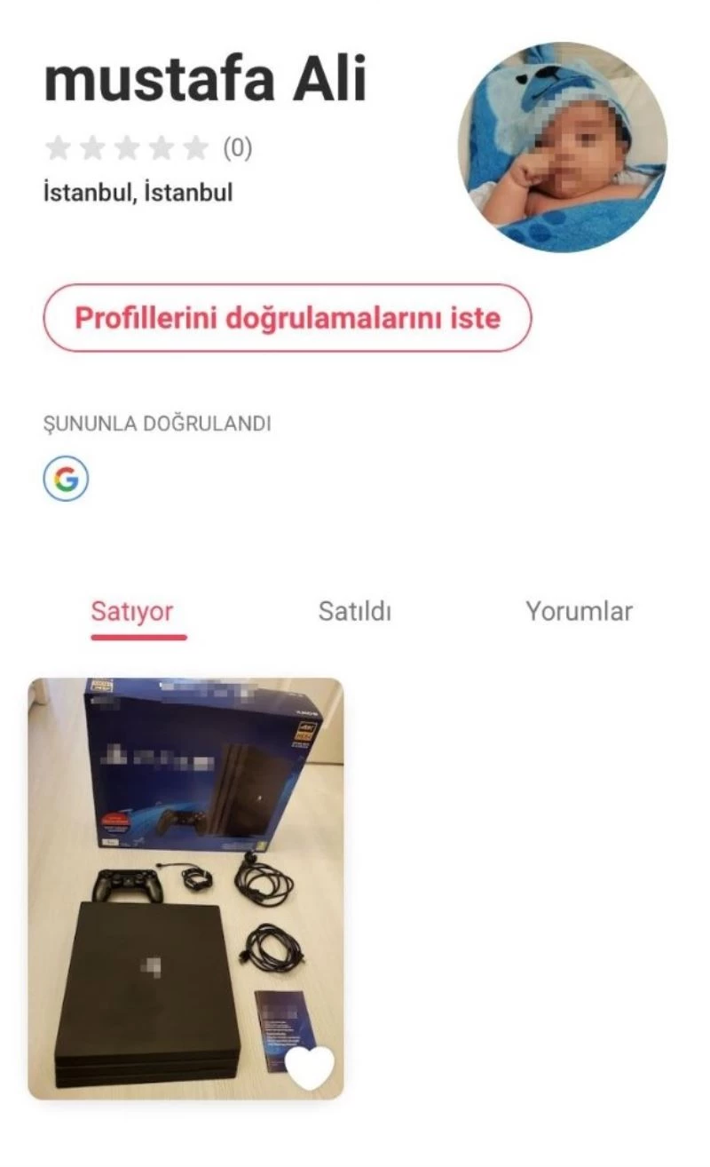 Letgo’da ‘Bebek yüzlü’ dolandırıcı

