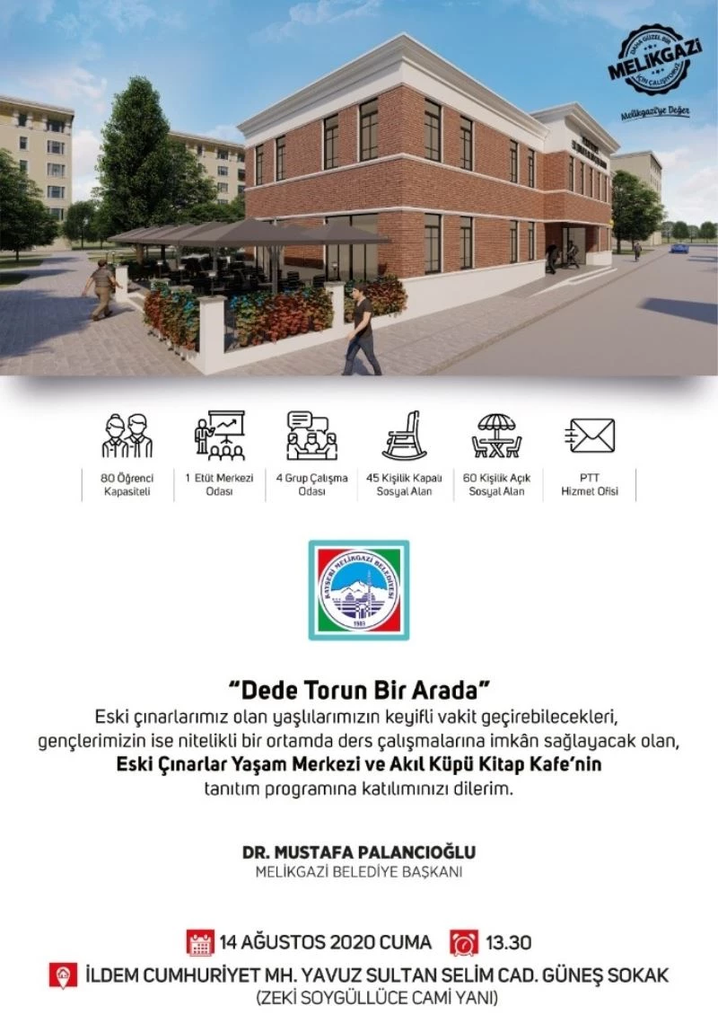 Eski Çınarlar Yaşam Merkezi ve Akıl Küpü Kitap Kafe’nin tanıtım törenine davet
