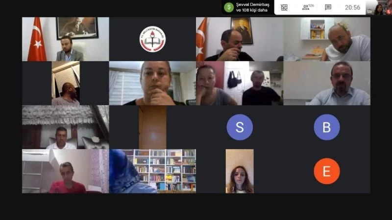 Velilerle online toplantı yapıldı
