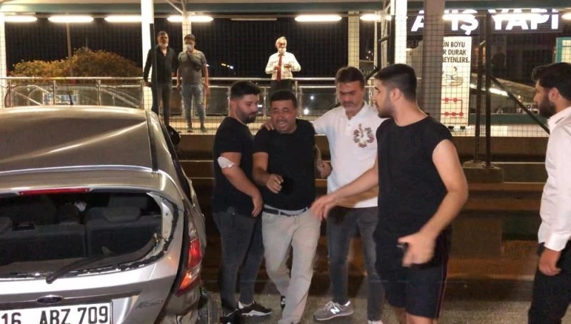 Kardeşinin otomobilini gördü 