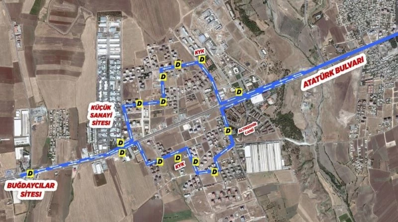 Belediye otobüslerinin güzergahı yeniden değiştirildi
