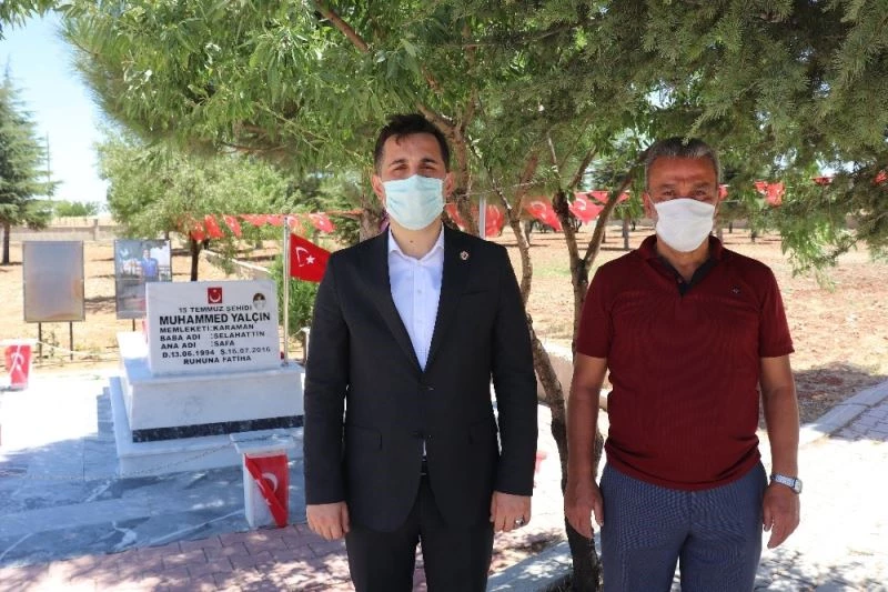 15 Temmuz şehidinin babasından kaymakama teşekkür
