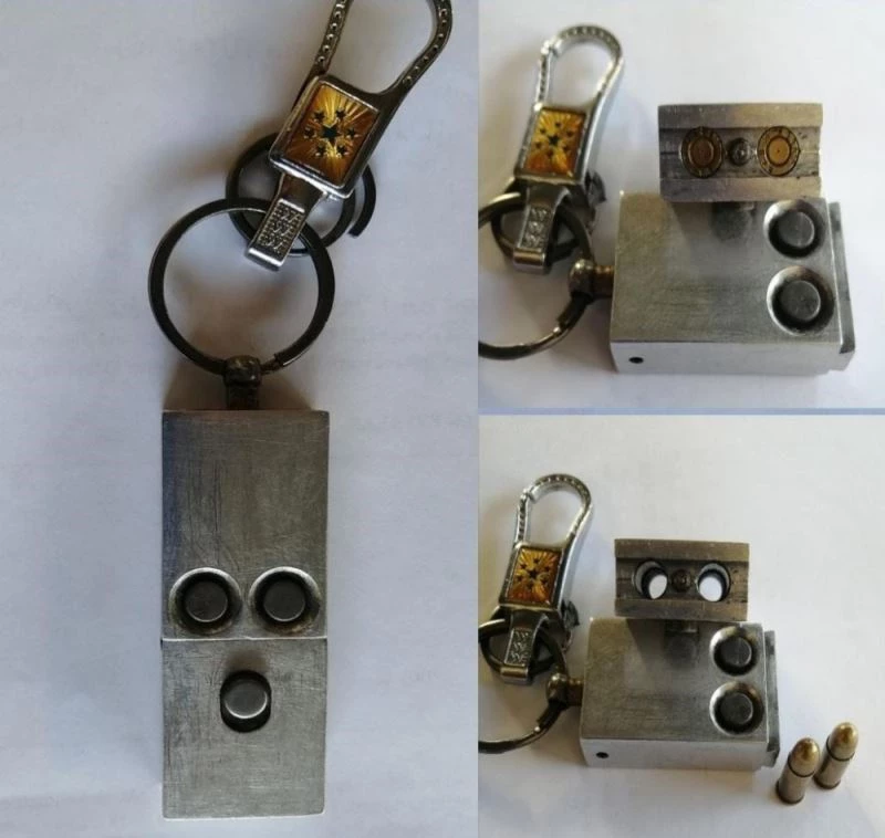 Anahtarlık görünümlü suikast silahı ele geçirildi
