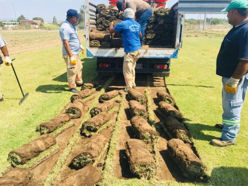 Büyükşehir ‘Rulo Çim Üretim Tesisi’ kurdu
