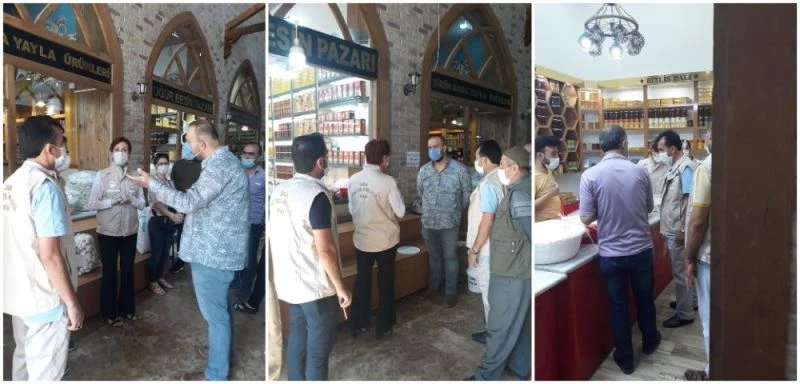 Peynirciler çarşısında gıda denetimi
