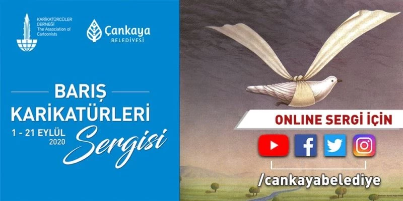 Çankaya’dan Barış Karikatürleri Sergisi
