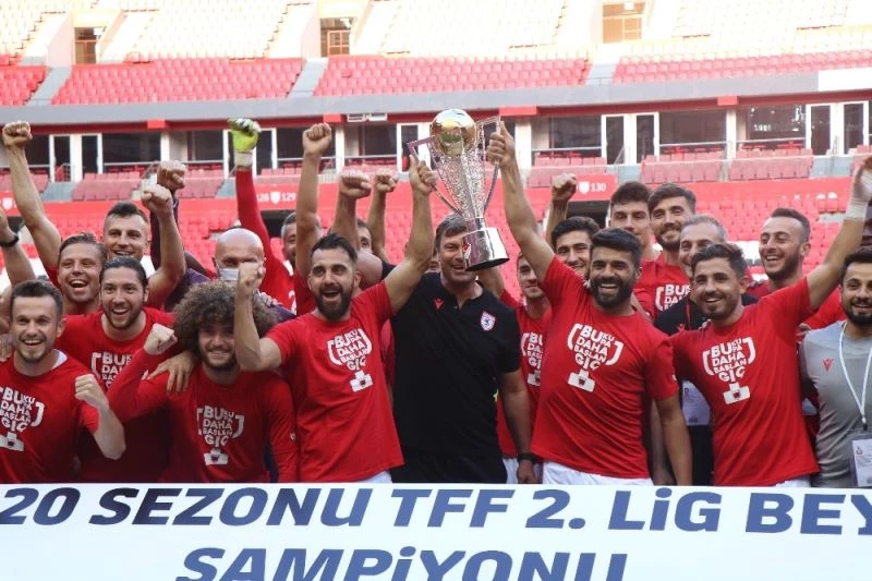 Samsunspor şampiyonluk kupasına kavuştu
