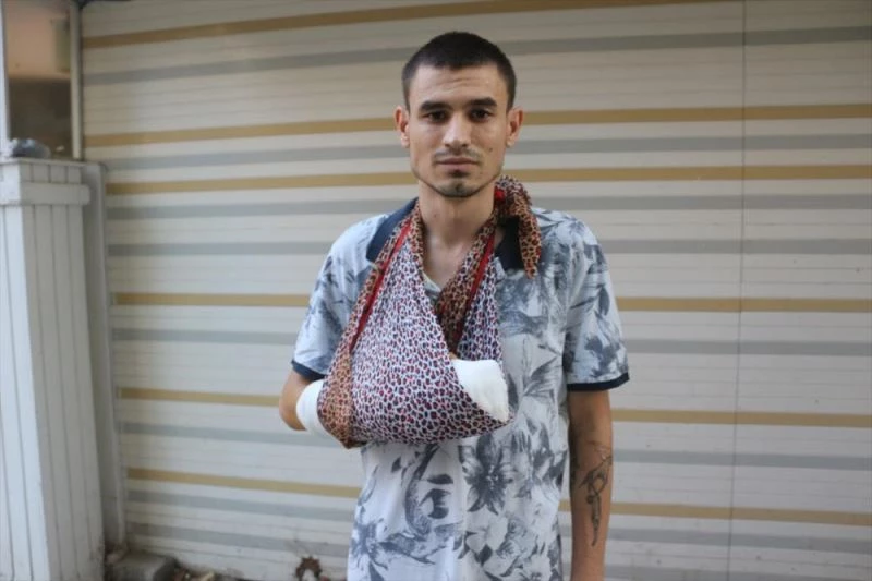 Yumruk attığı caminin kapısındaki camı kıran şüpheli: 