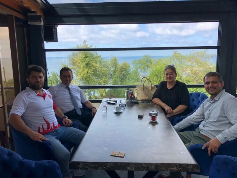 Milli güreşçiden Başkan Yanmaz’a ziyaret
