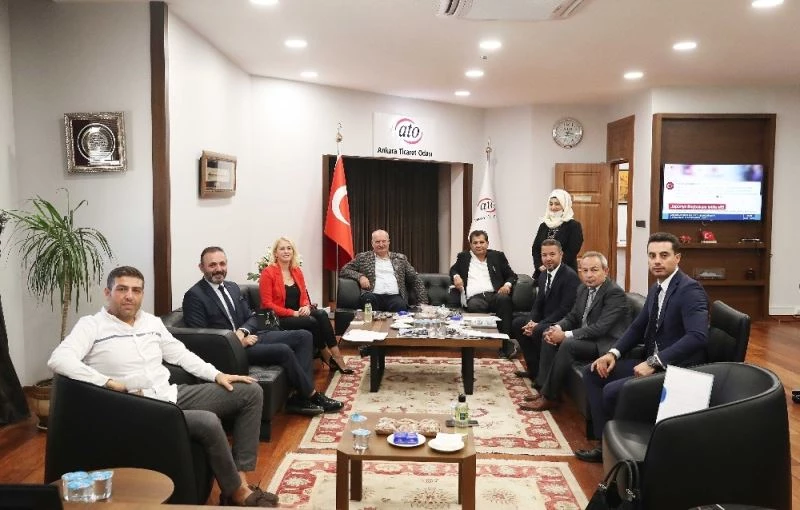 Düğün salonu işletmecilerinden ATO Başkanı Baran’a ziyaret
