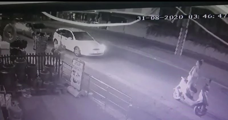 Alkollü sürücünün dehşet saçtığı anlar güvenlik kamerasında
