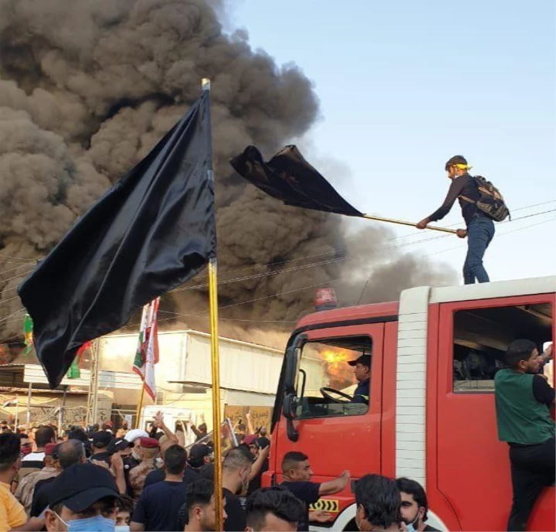 Irak’ta öfkeli Şii grup televizyon kanalını ateşe verdi
