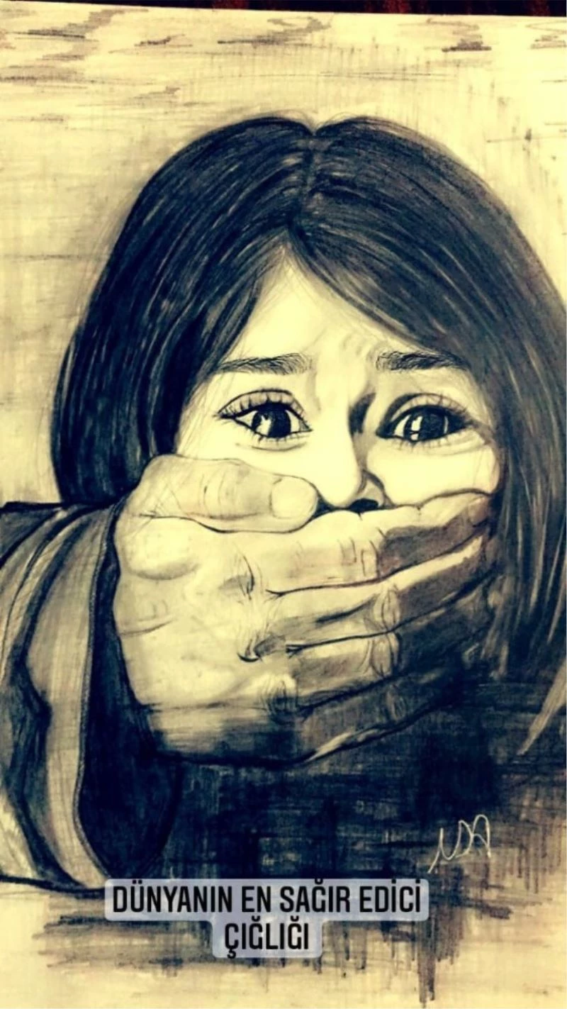 Malatyalı ressamdan anlamlı resim
