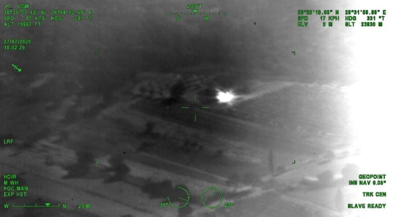 Menderes’te yangının çıktığı an İHA’larca böyle görüntülendi
