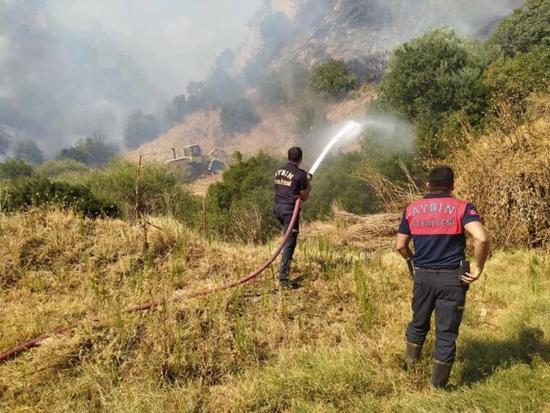 Aydın’daki yangın tekrar alevlendi
