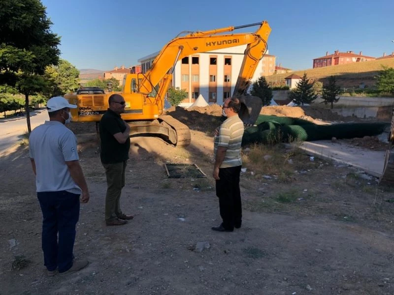 Bahşılı’da cami inşaatı başladı
