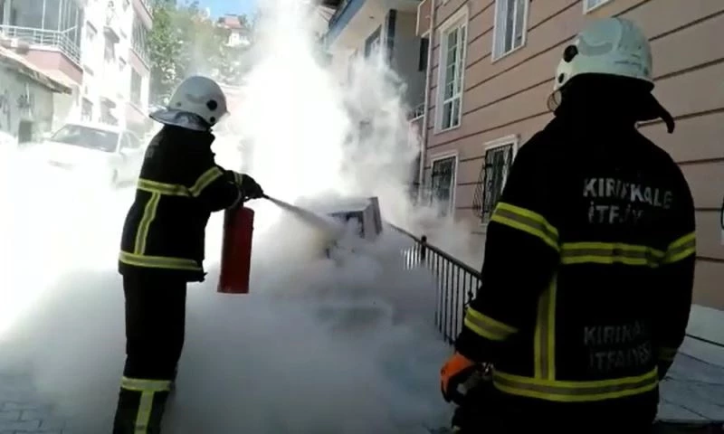 Trafoda çıkan yangın korkuttu
