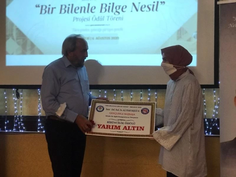 ’Bir Bilenle Bilge Nesil’ Proje Yarışmasında ödüller sahiplerini buldu
