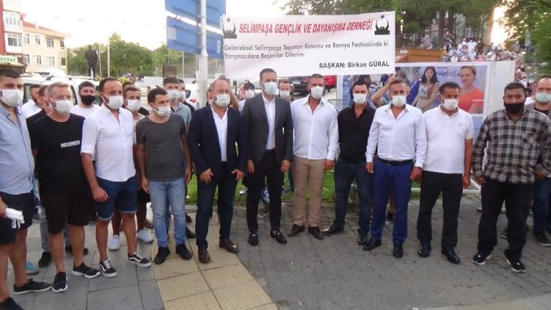 Silivri’de en iyi kavun ve bamya üreticileri yarıştı
