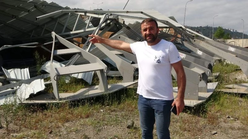 Trabzon’da balıkçı barınakları ve balık depoları yıkıldı
