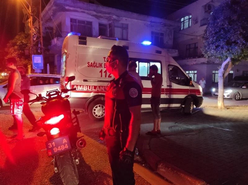 Sokak ortasında darp edilen kadın bayıldı
