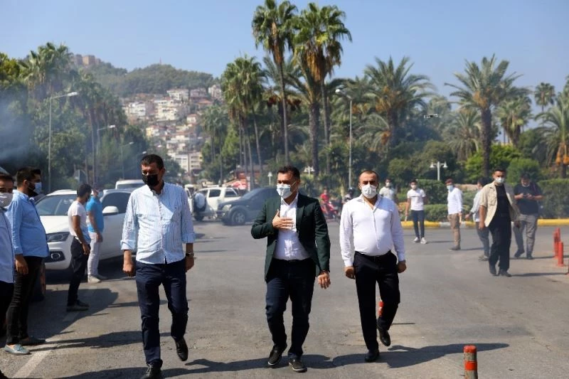 Korana virüsü yenen Başkan Yücel mesaiye başladı
