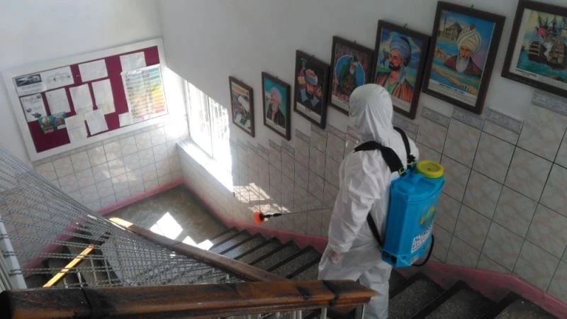 Ordu’da okulların 403 bin metrekare alanı dezenfekte edildi
