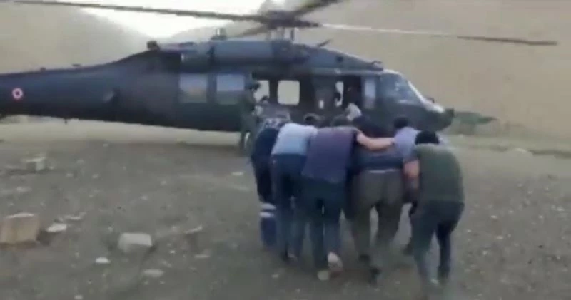 Yaylada rahatsızlandı, askeri helikopter hastaneye yetiştirdi
