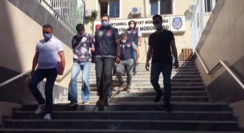 Market gaspçıları önce kameraya, ardından polise yakalandı
