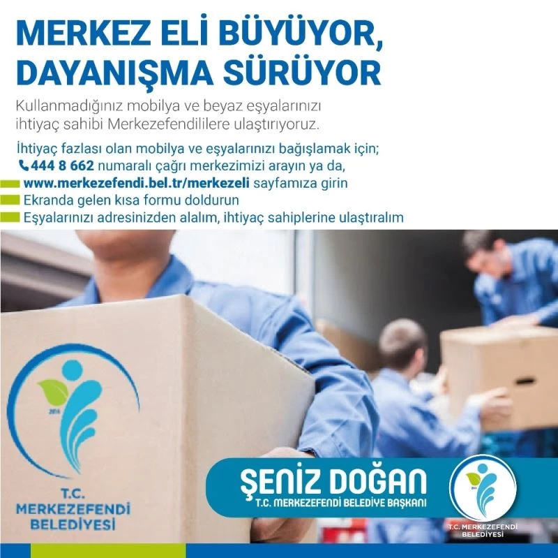 İhtiyaç sahiplerine bu kez de beyaz eşya ve mobilya ulaştırılacak
