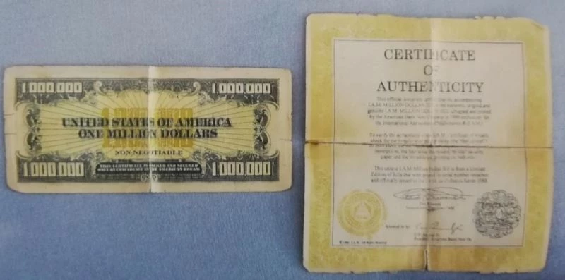 1 milyon dolar banknot ve sertifikası ele geçirildi
