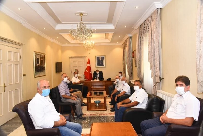 Milaslı muhtarlardan Vali Orhan Tavlı’ya ziyaret
