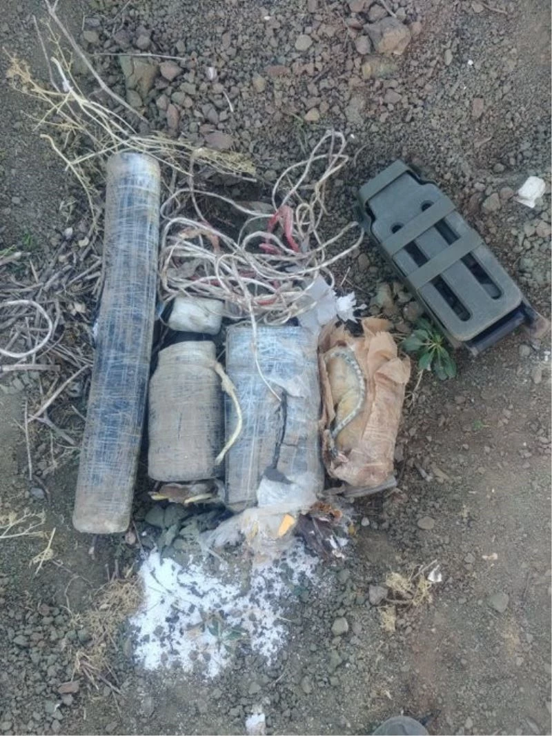 Hakurk’ta PKK’ya ait EYP düzeneği ve antipersonel mayını ele geçirildi
