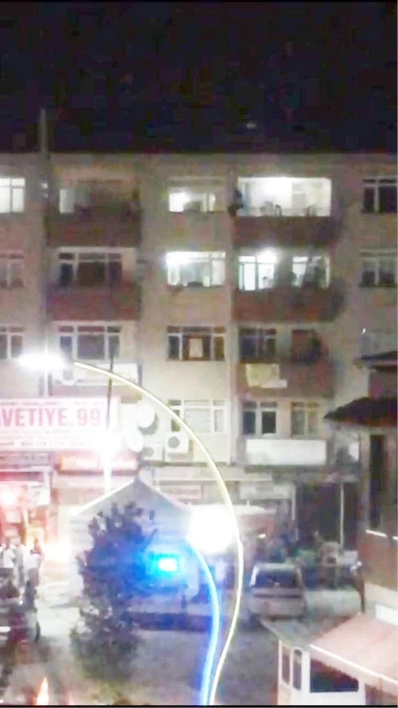 Sakarya’da binanın 4’üncü katından böyle atlamış
