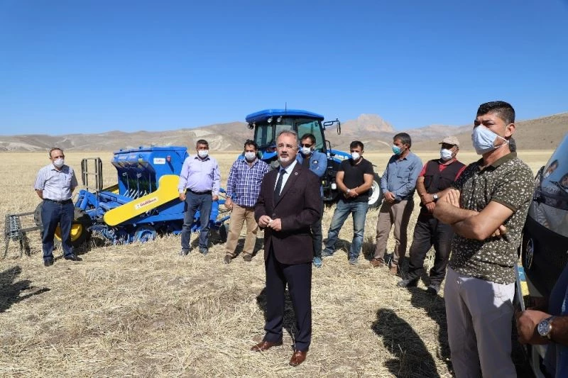 Doğrudan ekim tekniğinin yaygınlaştırılması projesi hayata geçti
