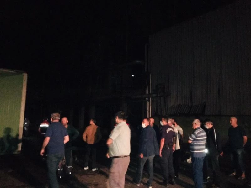 Fabrikanın kazan dairesindeki patlama korkuttu
