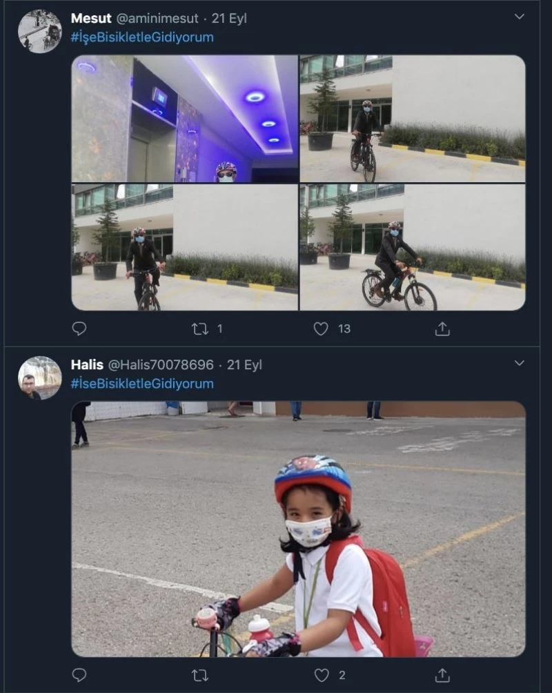 Başkentliler sıfır emisyon için pedal çevirdi
