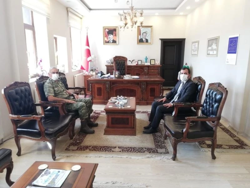 Tümgeneral Uzun Kaymakam Koşal’ı ziyaret etti
