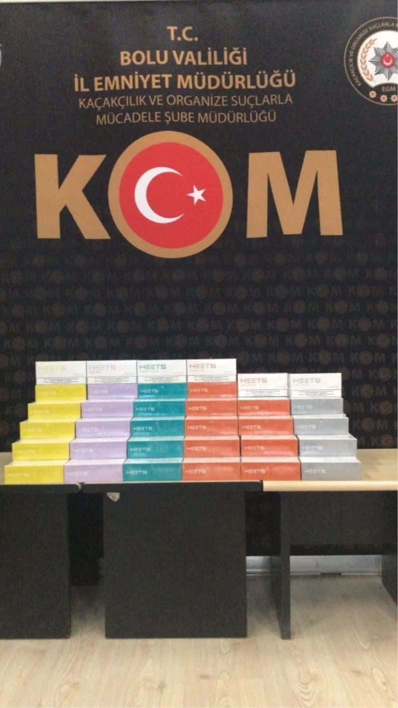 Bolu’da, 80 bin liralık elektronik sigara tütün kartuşu yakalandı: 1 gözaltı
