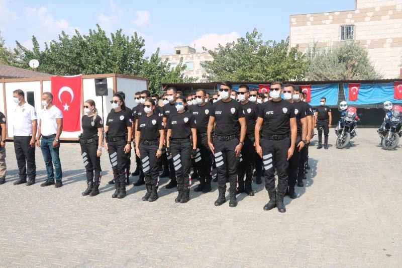 Eğitimlerini tamamlayan motorize ekipler törenle göreve başladı
