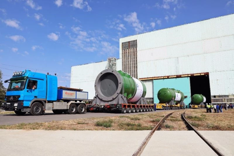 Atommash, Akkuyu NGS’nin ilk ünitesi için üretilen reaktör basınç kabını Türkiye’ye gönderdi
