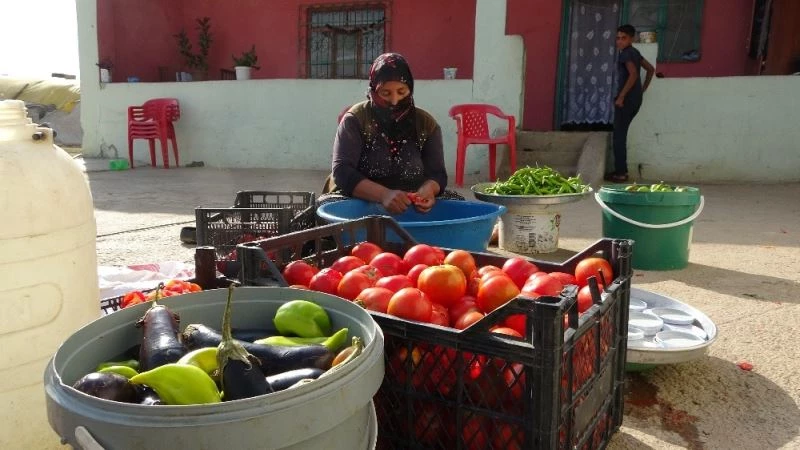 (Özel) Muş’ta kışlık konserve hazırlığı
