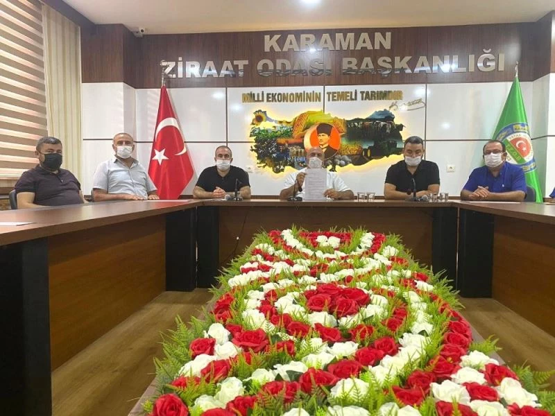 Karaman Ziraat Odası üreticilerin hakkını korumak için rekabet kurumuna başvurdu
