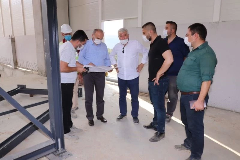 Düzce’de ki çöp ayrıştırma tesisi hızla yükseliyor
