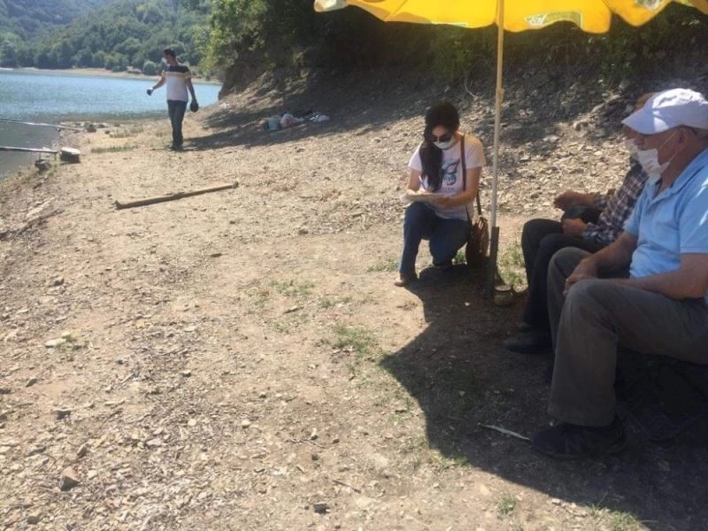 Pazaryeri ilçesindeki göletlerde amatör balıkçılar denetlendi
