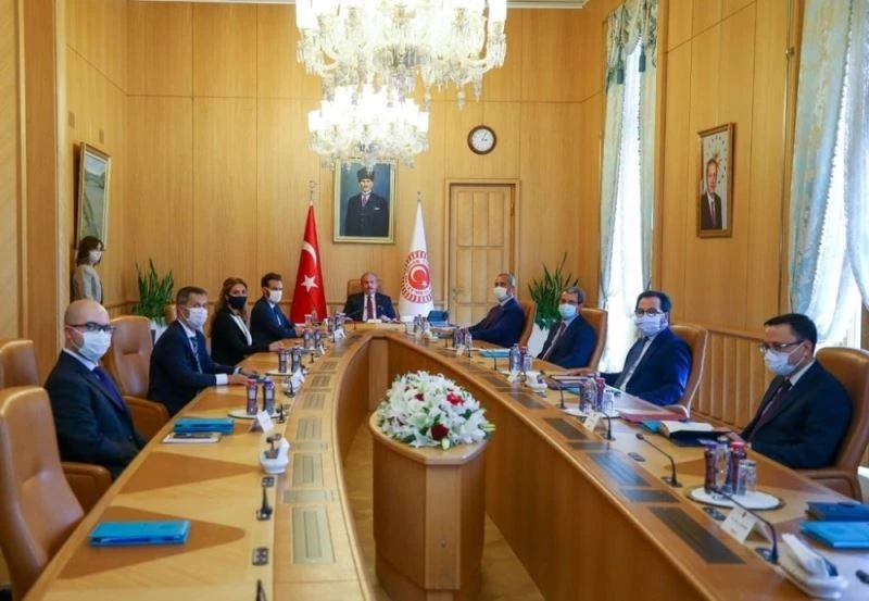 TBMM Başkanı Şentop, AİHM Başkanı Spano ile görüştü
