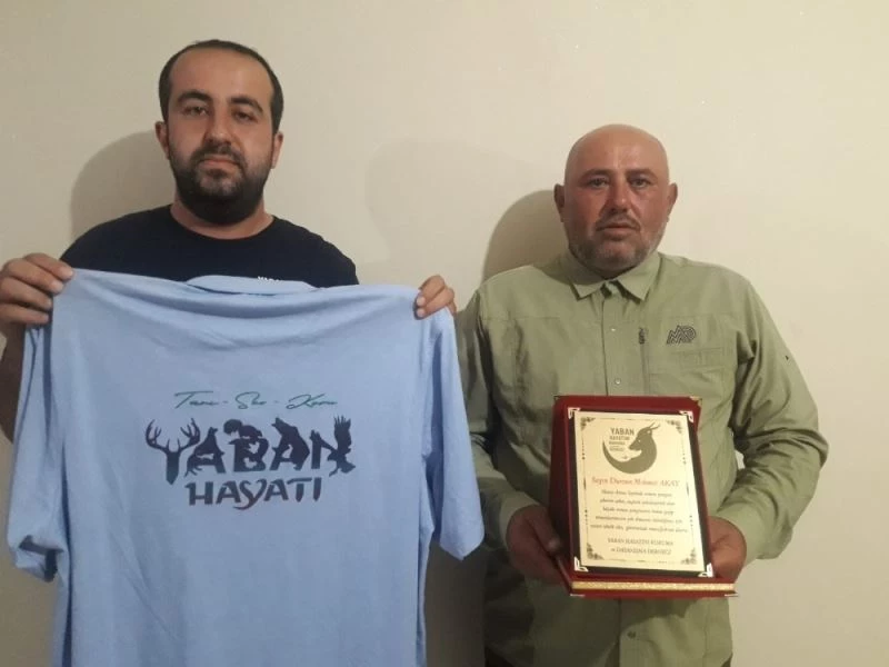 Ormanı yakanı suçüstü yakalayan saha bekçisine plaket
