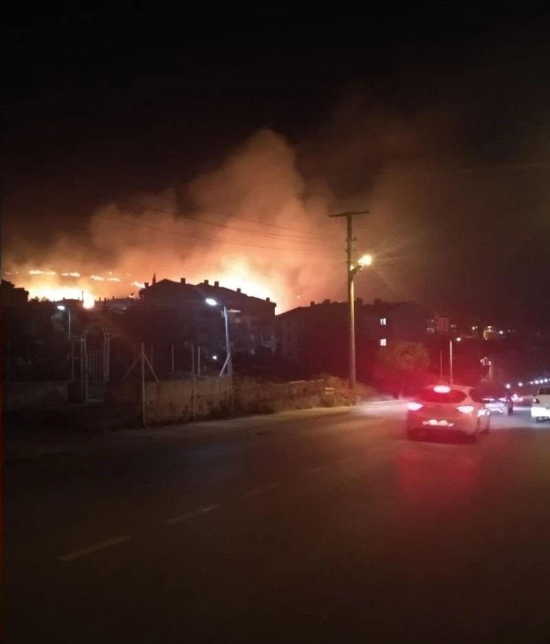 Armutlu’daki yangında soğutma çalışmaları başlatıldı
