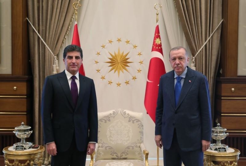 Cumhurbaşkanı Erdoğan IKBY Başkanı Barzani’yi kabul etti
